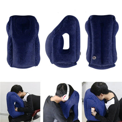 Ergonomic Inflatable Travel Pillow for Airplanes