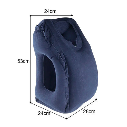 Ergonomic Inflatable Travel Pillow for Airplanes