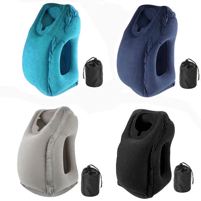 Ergonomic Inflatable Travel Pillow for Airplanes