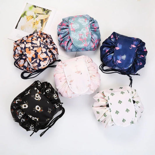 Easy-Cinch Cosmetic Bag - Portable Makeup Travel Pouch